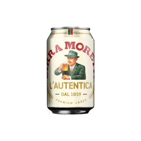 Birra Moretti 24x0,33 cans "Export" 4,6% 120 Trays / Europal