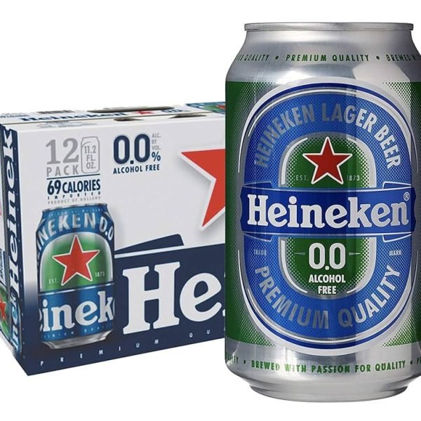 Heineken 0.0 Non-Alcoholic Lager 330ml Can